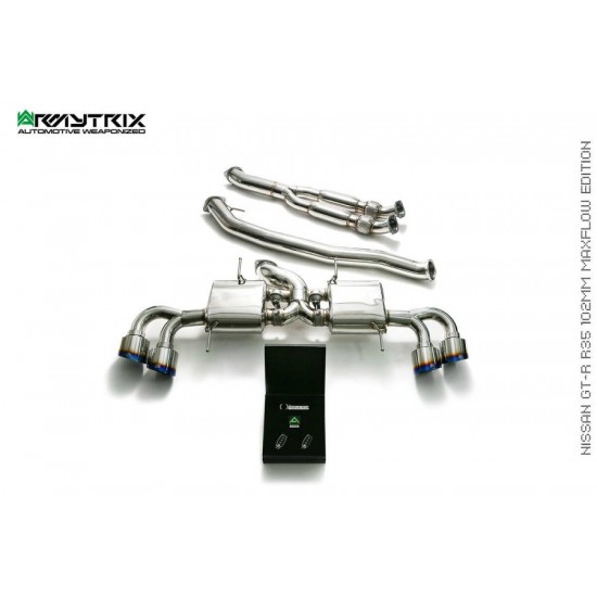 Exhaust System Armytrix NI35S-BF cat-back-102mm NISSAN GT-R R35 3.8L Exhaust Armytrix Armytrix  by https://www.track-frame.com 