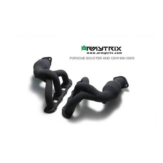 Exhaust System Armytrix P81N1-HCC ceramic-coated-sportcat PORSCHE BOXSTER 981 2.7L-3.4L-3.8L - PORSCHE CAYMAN 981 2.7L-3.4L-3.8L Exhaust Armytrix Armytrix  by https://www.track-frame.com 