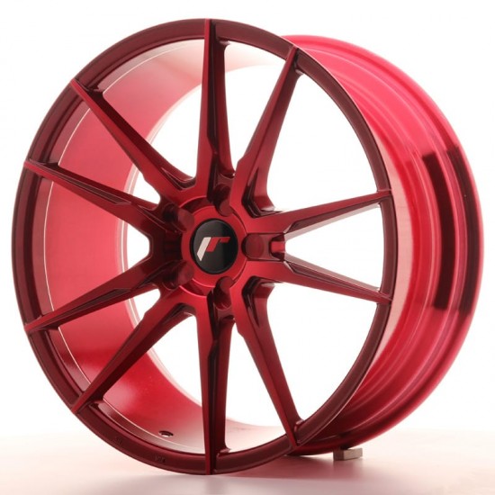 Japan Racing JR21 18x8,5 ET40 5x112 Platinum Red Jr21 Japan Racing  by https://www.track-frame.com 