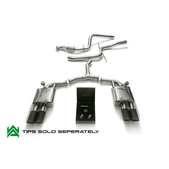 Exhaust System Armytrix AU942 cat-back-2wd AUDI A4 B9 2.0 Exhaust Armytrix Armytrix  by https://www.track-frame.com 