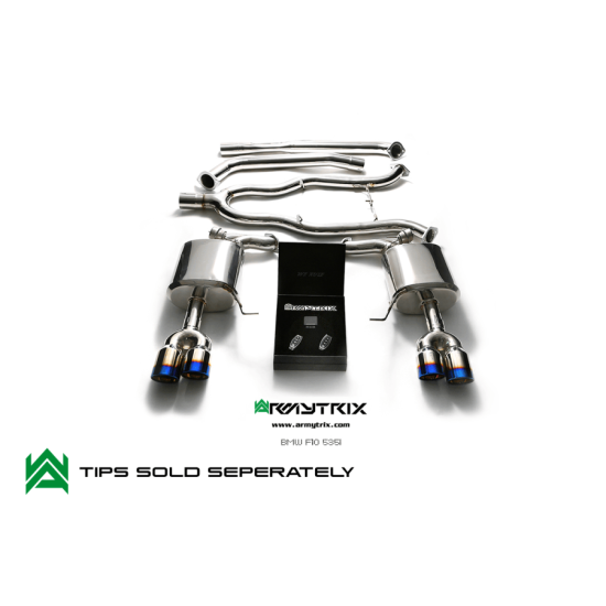 Sistemi di scarico Armytrix BMF13 cat-back BMW 5 SERIES F10 Exhaust Armytrix Armytrix  by https://www.track-frame.com 