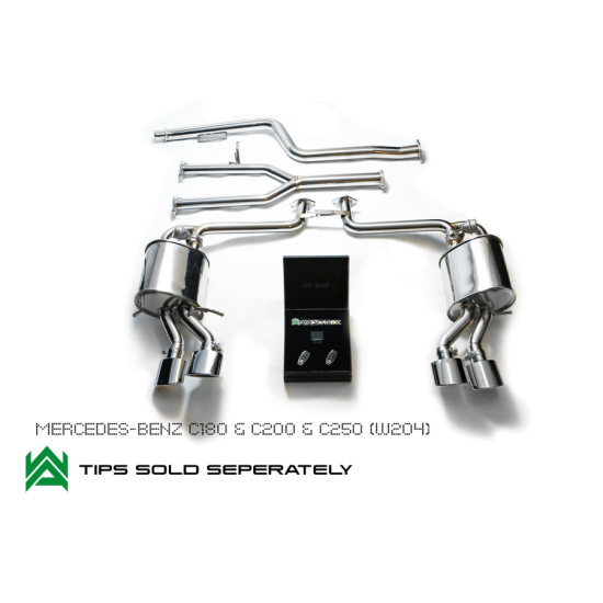 Sistemi di scarico Armytrix MB042 cat-back MERCEDES-BENZ C-CLASS W204 C180-C200-C250 Exhaust Armytrix Armytrix  by https://www.track-frame.com 