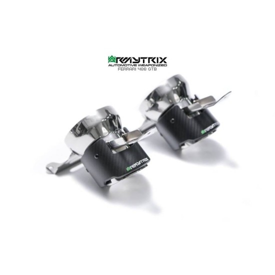 Sistemi di scarico Armytrix C46 tips FERRARI 488 GTB 3.9L - FERRARI 488 SPIDER 3.9L - FERRARI 488 PISTA 3.9L Exhaust Armytrix Armytrix  by https://www.track-frame.com 