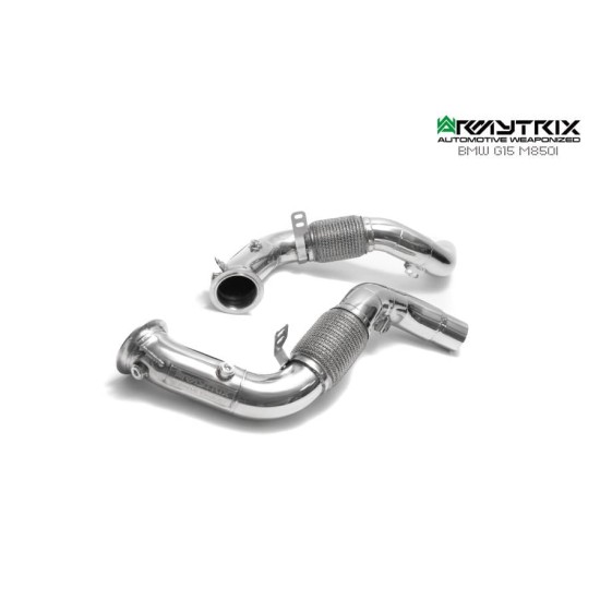 Sistemi di scarico Armytrix BMM85-DD downpipe BMW 8 SERIES G15 Exhaust Armytrix Armytrix  by https://www.track-frame.com 