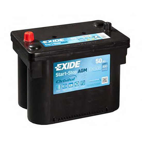 Battery Exide EK508 AGM Car 50Ah Exide Exide  by https://www.track-frame.com 