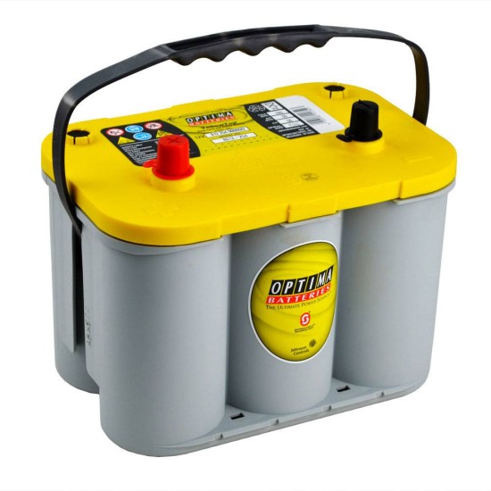 Battery Optima Yellow Top YTS 4.2 (8012-254) (BCI D34) YTS4.2 AGM Optima Yellow Top  YTS 4.2 Optima  by https://www.track-frame.com 