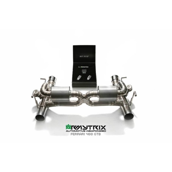 Exhaust System Armytrix FF488-C cat-back FERRARI 488 GTB 3.9L - FERRARI 488 SPIDER 3.9L Exhaust Armytrix Armytrix  by https://www.track-frame.com 