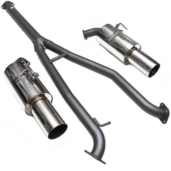 Exhaust System HKS Racing Muffler 31008-BM001 Mitsubishi Evo X Racing Muffler HKS  by https://www.track-frame.com 