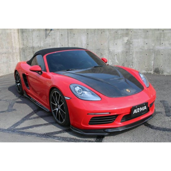 Armaspeed 1CCPS21F07-A-GLOSS Carbon Front Lip PORSCHE BOXSTER 718 2.0L-2.5L - PORSCHE CAYMAN 718 2.0L-2.5L Carbon Front Lip Armaspeed Armaspeed  by https://www.track-frame.com 