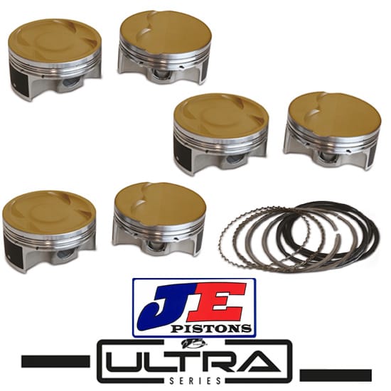 Kit  Pistoni JE Toyota 2JZ/GE-GTE 9.0:1 86.00mm Ultra Series JE-361341 JE Piston Forged JE  by https://www.track-frame.com 