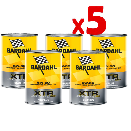 Engine Oil  BARDAHL XTR RACING 39,67 5W50 5L XTR Bardahl  by https://www.track-frame.com 