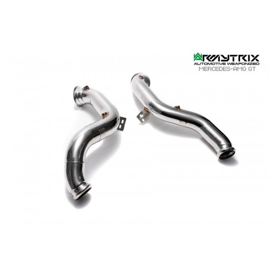 Exhaust System Armytrix MBAGT-DD downpipe MERCEDES-BENZ AMG GT C190-R190 Exhaust Armytrix Armytrix  by https://www.track-frame.com 