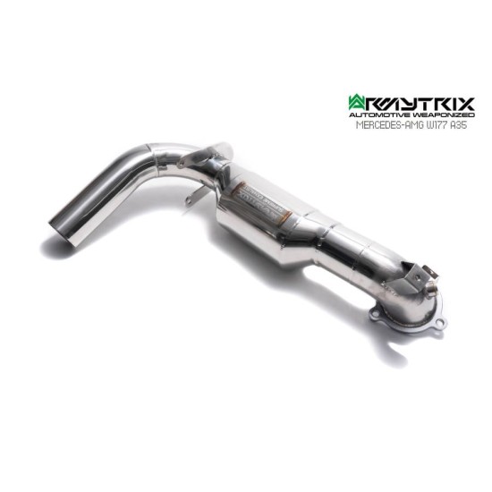 Exhaust System Armytrix MB772-DD downpipe MERCEDES-BENZ A-CLASS W177 A35 - MERCEDES-BENZ CLA C118 CLA35 - MERCEDES-BENZ CLA X118 CLA35 Exhaust Armytrix Armytrix  by https://www.track-frame.com 