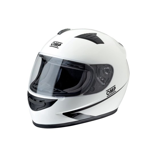 Helmet Omp Circuit White Circuit Omp  by https://www.track-frame.com 