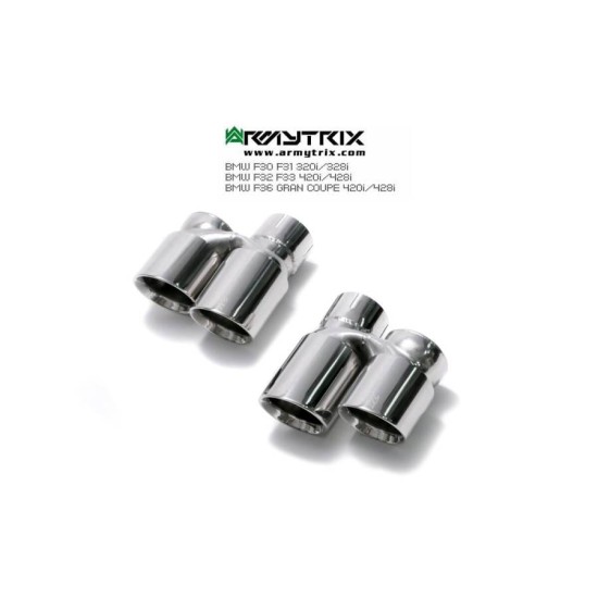 Sistemi di scarico Armytrix QS42C tips BMW 1 SERIES F20-F21 - BMW 2 SERIES F22 - BMW 3 SERIES F30-F31-F34 - BMW 4 SERIES F32-F33-F36 Exhaust Armytrix Armytrix  by https://www.track-frame.com 