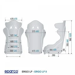  Seat Sparco ERGO LF L fiberglass
