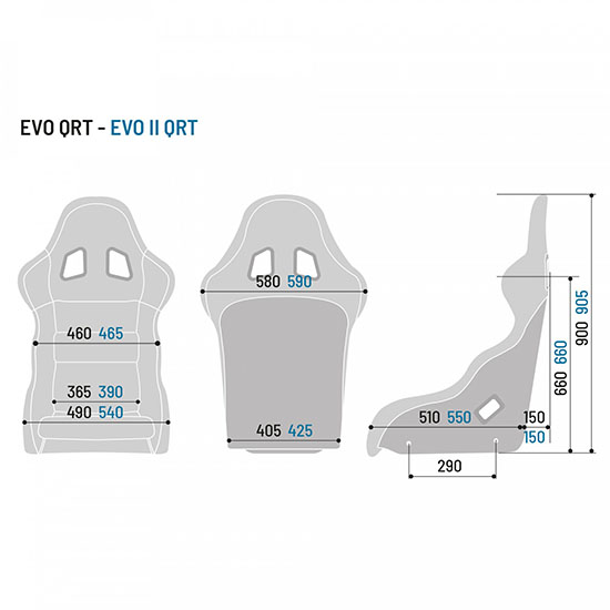 Seat Sparco Evo II QRT Evo II QRT Sparco  by https://www.track-frame.com 