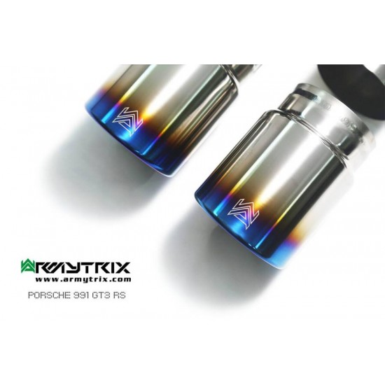 Exhaust System Armytrix DT18M tips PORSCHE 911 991 MK1 Exhaust Armytrix Armytrix  by https://www.track-frame.com 