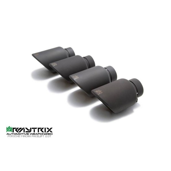 Exhaust System Armytrix QS30M tips PORSCHE CAYENNE E3 3.0L-2.9L - PORSCHE MACAN 95B 2.0L-3.0L-3.6L-FACELIFT Exhaust Armytrix Armytrix  by https://www.track-frame.com 