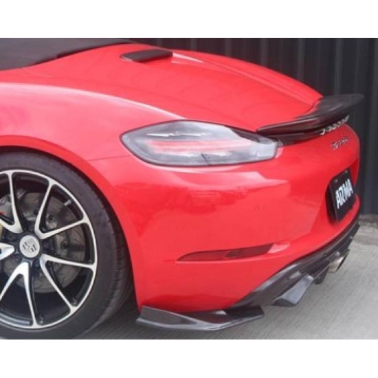 Armaspeed 1CCPS05B071L/R-GLOSS Carbon Extensions Rear Diffuser PORSCHE BOXSTER 718 2.0L-2.5L - PORSCHE CAYMAN 718 2.0L-2.5L Carbon Extensions Rear Diffuser Armaspeed Armaspeed  by https://www.track-frame.com 