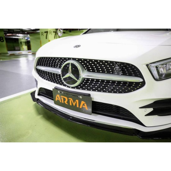 Armaspeed 1CCBZ21F17-GLOSS Carbon Front Lip MERCEDES-BENZ A-CLASS W177 A250 Carbon Front Lip Armaspeed Armaspeed  by https://www.track-frame.com 