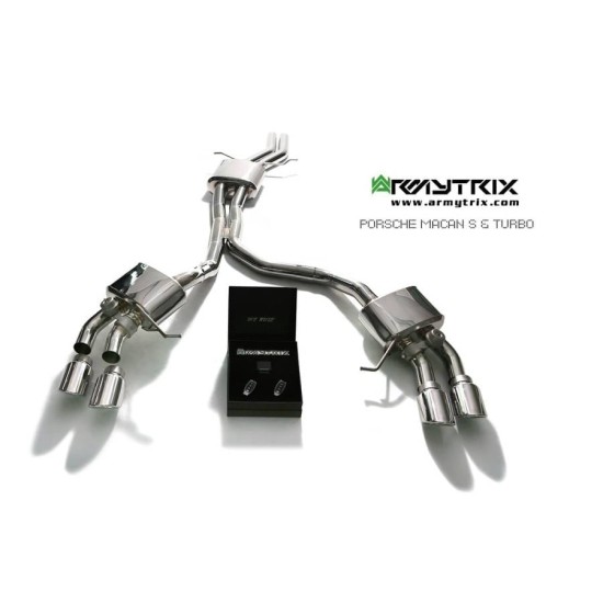 Sistemi di scarico Armytrix PM36T cat-back PORSCHE MACAN 95B 3.0L-3.6L Exhaust Armytrix Armytrix  by https://www.track-frame.com 