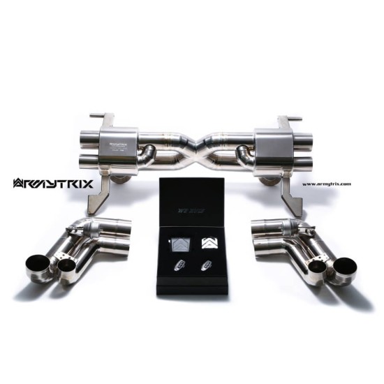 Exhaust System Armytrix AUR81-C cat-back AUDI R8 42 4.2 Exhaust Armytrix Armytrix  by https://www.track-frame.com 