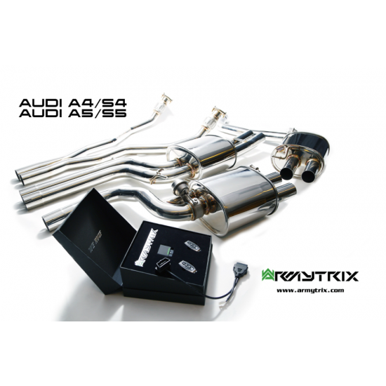 Exhaust System Armytrix AUBS4 cat-back AUDI A4 B8 3.0 - AUDI A5 B8 3.0 - AUDI S4 B8 3.0 - AUDI S5 B8 3.0 Exhaust Armytrix Armytrix  by https://www.track-frame.com 