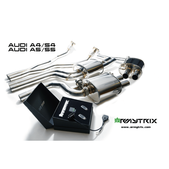 Sistemi di scarico Armytrix AUBS4 cat-back AUDI A4 B8 3.0 - AUDI A5 B8 3.0 - AUDI S4 B8 3.0 - AUDI S5 B8 3.0 Exhaust Armytrix Armytrix  by https://www.track-frame.com 