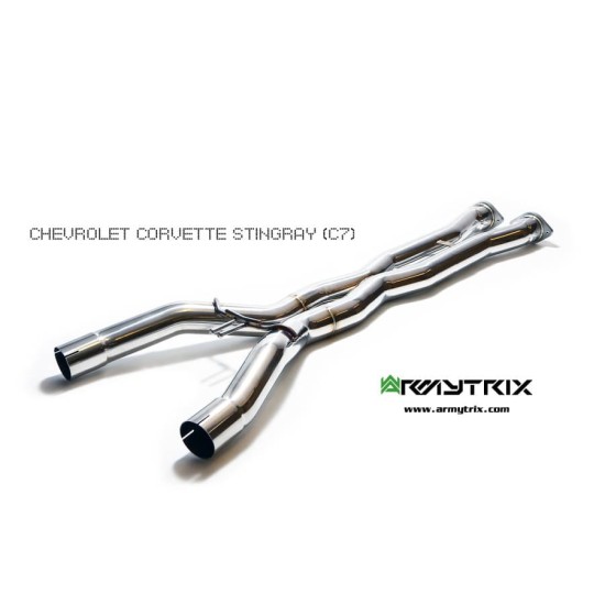 Exhaust System Armytrix CZ6C7-X x-pipe CHEVROLET CORVETTE STINGRAY C7 - CHEVROLET CORVETTE GRAND SPORT - CHEVROLET CORVETTE Z06 C7 Exhaust Armytrix Armytrix  by https://www.track-frame.com 