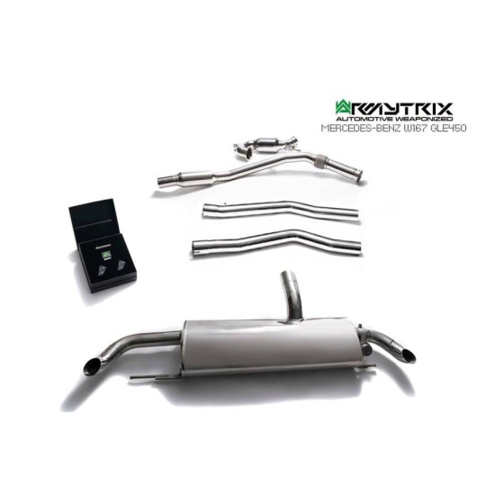 Exhaust System Armytrix MBGE4-C cat-back MERCEDES-BENZ GLE W167 GLE450-GLE53 Exhaust Armytrix Armytrix  by https://www.track-frame.com 