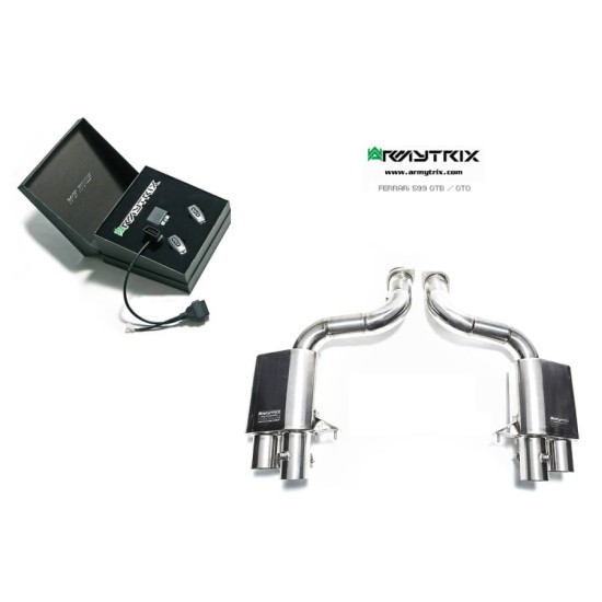 Sistemi di scarico Armytrix F599B muffler FERRARI 599 GTO 6.0L - FERRARI 599 GTB FIORANO Exhaust Armytrix Armytrix  by https://www.track-frame.com 