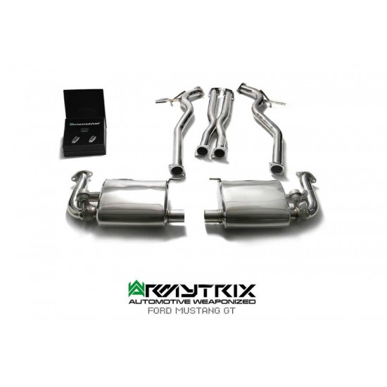 Exhaust System Armytrix FDM65 cat-back FORD MUSTANG GT MK6 Exhaust Armytrix Armytrix  by https://www.track-frame.com 