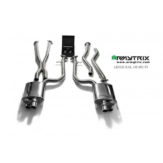 Exhaust System Armytrix LXRCF cat-back LEXUS RC F 5.0L Exhaust Armytrix Armytrix  by https://www.track-frame.com 