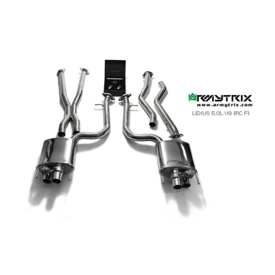 Sistemi di scarico Armytrix LXRCF cat-back LEXUS RC F 5.0L Exhaust Armytrix Armytrix  by https://www.track-frame.com 