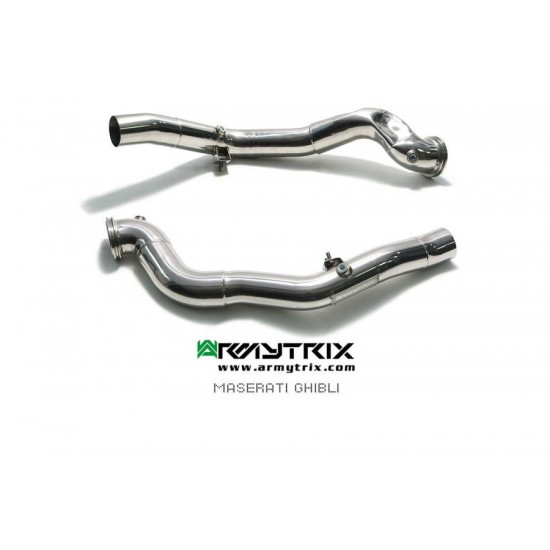 Exhaust System Armytrix MG574-DD downpipe MASERATI GHIBLI M157 3.0L Exhaust Armytrix Armytrix  by https://www.track-frame.com 