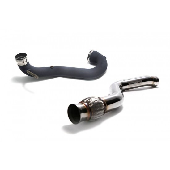 Exhaust System Armytrix MBA45-DDC ceramic-coated-downpipe MERCEDES-BENZ A-CLASS W176 A45 - MERCEDES-BENZ CLA C117 CLA45 - MERCEDES-BENZ CLA X117 CLA45 - MERCEDES-BENZ GLA X156 GLA45 Exhaust Armytrix Armytrix  by https://www.track-frame.com 