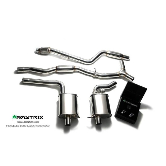 Exhaust System Armytrix MB052-BRC cat-back-rhd MERCEDES-BENZ C-CLASS W205 C180 - MERCEDES-BENZ C-CLASS C205 C180 - MERCEDES-BENZ C-CLASS S205 C180 Exhaust Armytrix Armytrix  by https://www.track-frame.com 