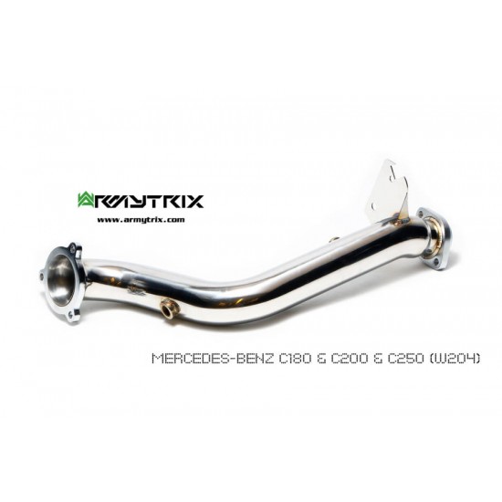 Exhaust System Armytrix MB042-LDD downpipe MERCEDES-BENZ C-CLASS W204 C180-C200-C250 Exhaust Armytrix Armytrix  by https://www.track-frame.com 