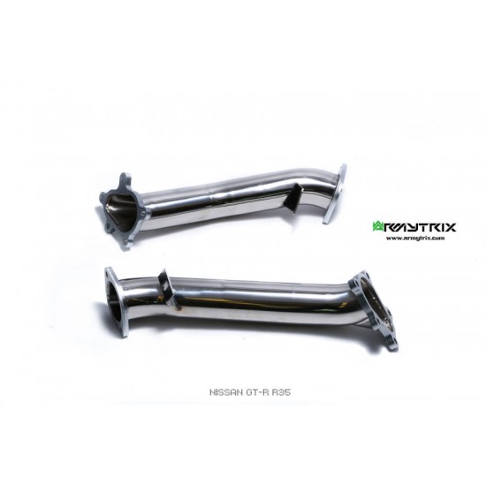 Exhaust System Armytrix NI35S-DD downpipe NISSAN GT-R R35 3.8L Exhaust Armytrix Armytrix  by https://www.track-frame.com 