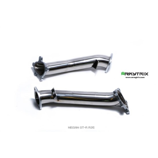 Sistemi di scarico Armytrix NI35S-DD downpipe NISSAN GT-R R35 3.8L Exhaust Armytrix Armytrix  by https://www.track-frame.com 