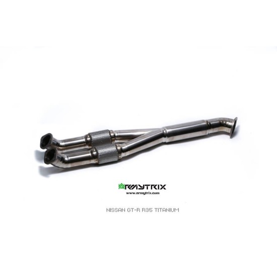 Sistemi di scarico Armytrix NI35T-F y-pipe NISSAN GT-R R35 3.8L Exhaust Armytrix Armytrix  by https://www.track-frame.com 