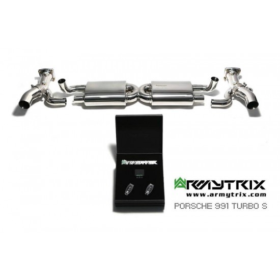 Exhaust System Armytrix P91TT decatted-exhaust PORSCHE 911 991 MK1 Exhaust Armytrix Armytrix  by https://www.track-frame.com 