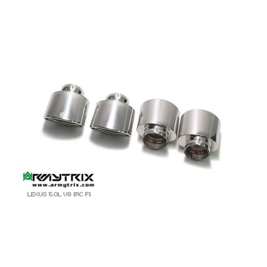 Exhaust System Armytrix QS3840C tips LEXUS RC F 5.0L Exhaust Armytrix Armytrix  by https://www.track-frame.com 