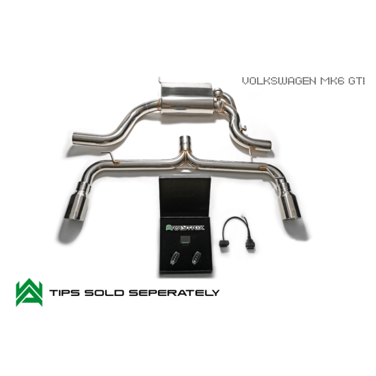 Sistemi di scarico Armytrix VWG6T-21 cat-back VW GOLF MK6 2.0 Exhaust Armytrix Armytrix  by https://www.track-frame.com 