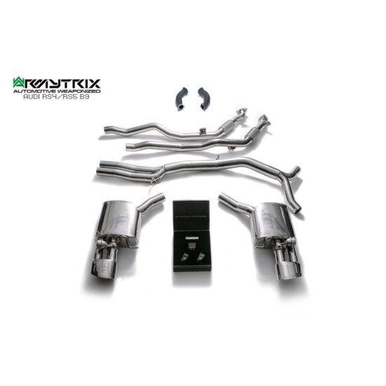 Exhaust System Armytrix AU95R-CDC turbo-back-ceramic-coated-sportcat AUDI RS5 B9 2.9 Exhaust Armytrix Armytrix  by https://www.track-frame.com 