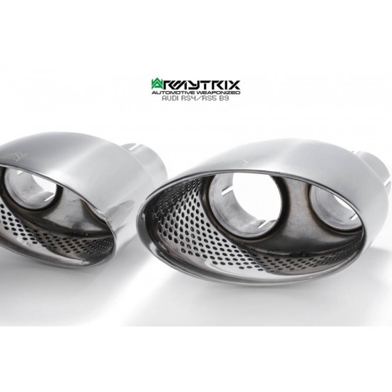 Exhaust System Armytrix DS45C tips AUDI RS4 B9 2.9 - AUDI RS5 B9 2.9 Exhaust Armytrix Armytrix  by https://www.track-frame.com 