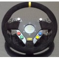 Steering wheel control plate