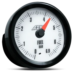 AEM Analog metric Fuel Pressure Gauge Outputs data loggers 6.9Bar 30-5133M