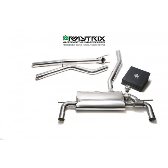 Exhaust System Armytrix MBA26-BC cat-back-eu6 MERCEDES-BENZ A-CLASS W176 A180-A200-A250 Exhaust Armytrix Armytrix  by https://www.track-frame.com 